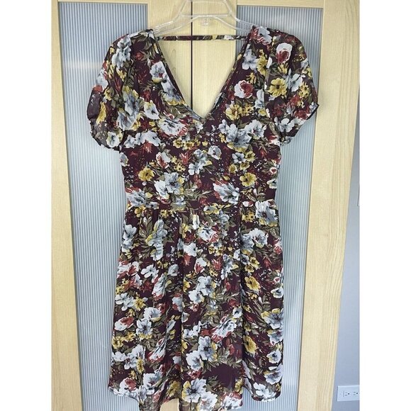Anthropologie Dresses & Skirts - Anthropologie Doe & Rae Summer/Fall Dress Size M Floral Boho Cottagecore